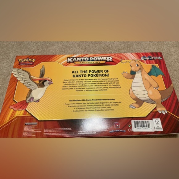 Pokemon TCG XY Evolutions Kanto Power Collection Dragonite  Pokemon Kanto Power Collection Box (Dragonite EX) XY Evolutions Factory Sealed